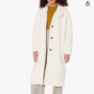 Steve Madden Saide Long Sherpa Coat